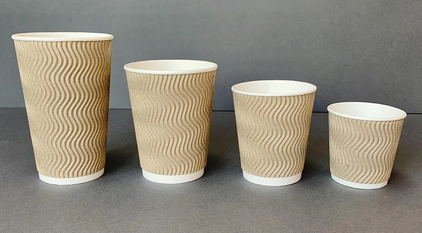

Стакан Kraft гофра 110 мл бурый PAPER CUPS 30шт/уп