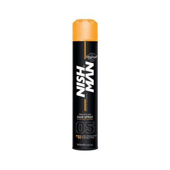 

Спрей для фиксации волос Nishman Ultra Strong Hold Hair Spray 400 мл