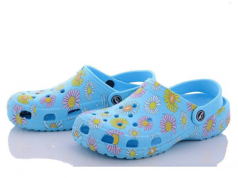 

Кроксы женские Luck Crocs (голубые) 37, Голубой