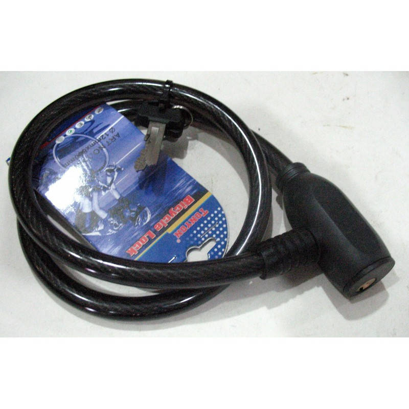 

Замок велосипедный противоугонный (размер ф12*800 мм, модель 434)