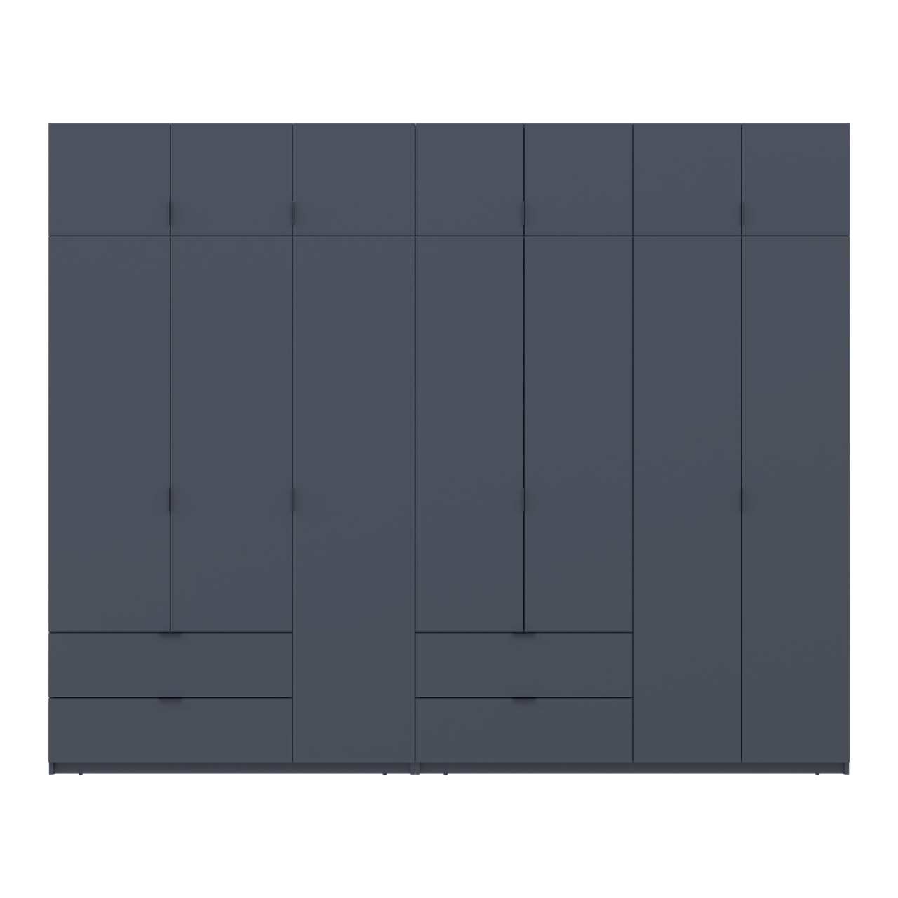 Розпашна Шафа для одягу Doros Лукас Графіт 3+4 ДСП 295х50х240 (42005125) 4