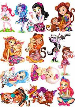 

Вафельная картинка Энчантималс (Enchantimals) А4