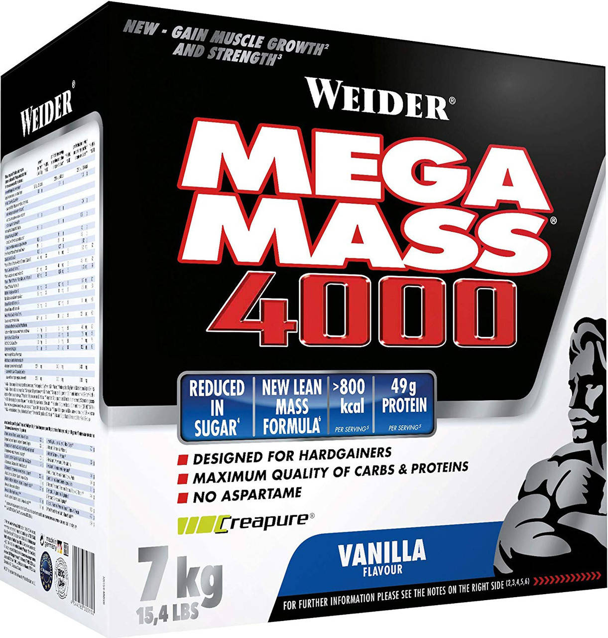 

Гейнер Weider Mega Mass 4000 New Formula 7000 g