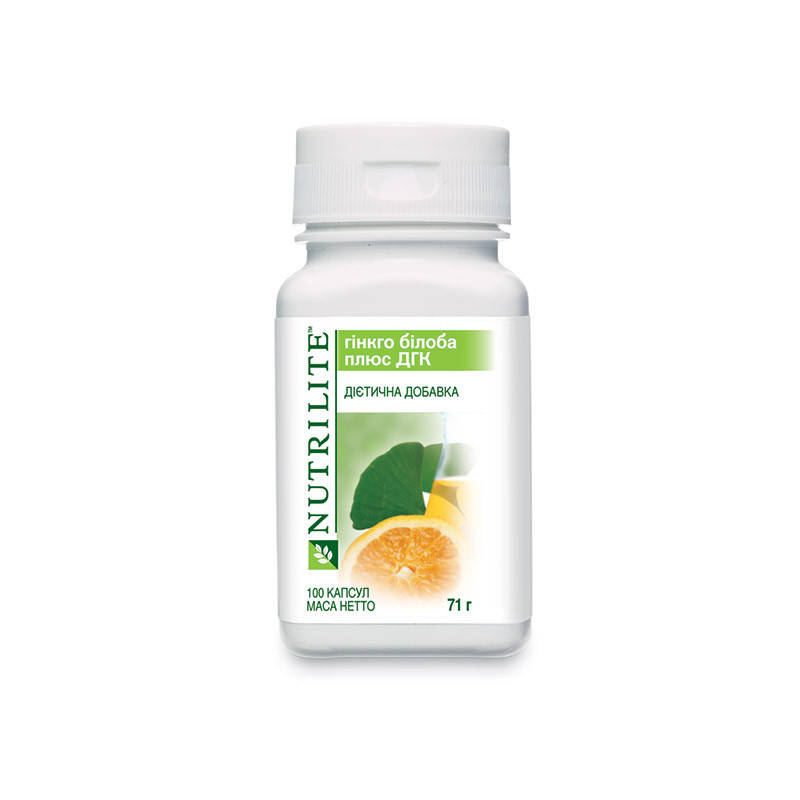 

Гинкго билоба плюс ДГК NUTRILITE Объем/Размер: 100 капсул