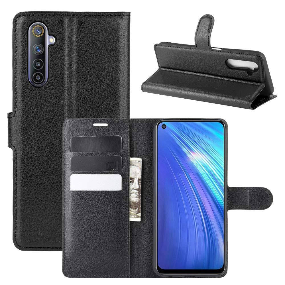 

Чехол-книжка Litchie Wallet для Realme 6 Black, Черный