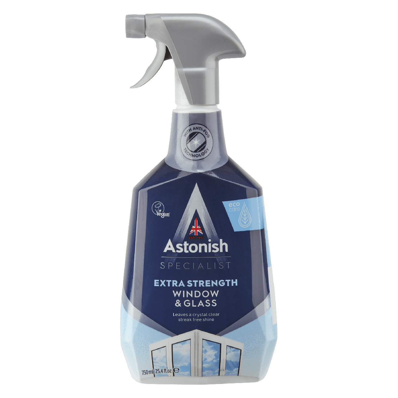 

Средство для мытья окон Astonish с эффектом анти-запотевания Window&Glass 750 мл