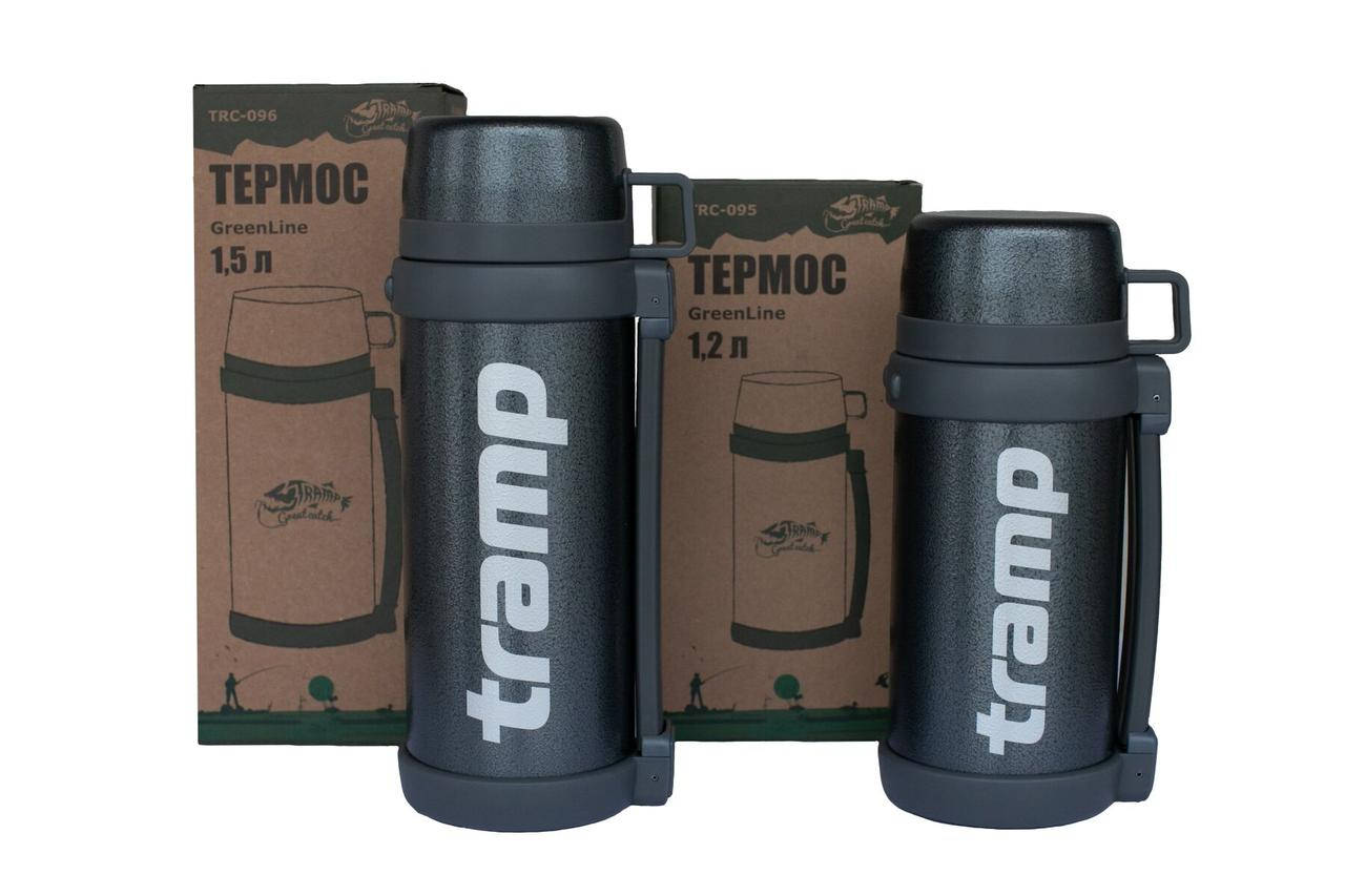 

Термос Tramp 1.2 литра Greenline Для хранения горячих и холодных напитков TRC-095