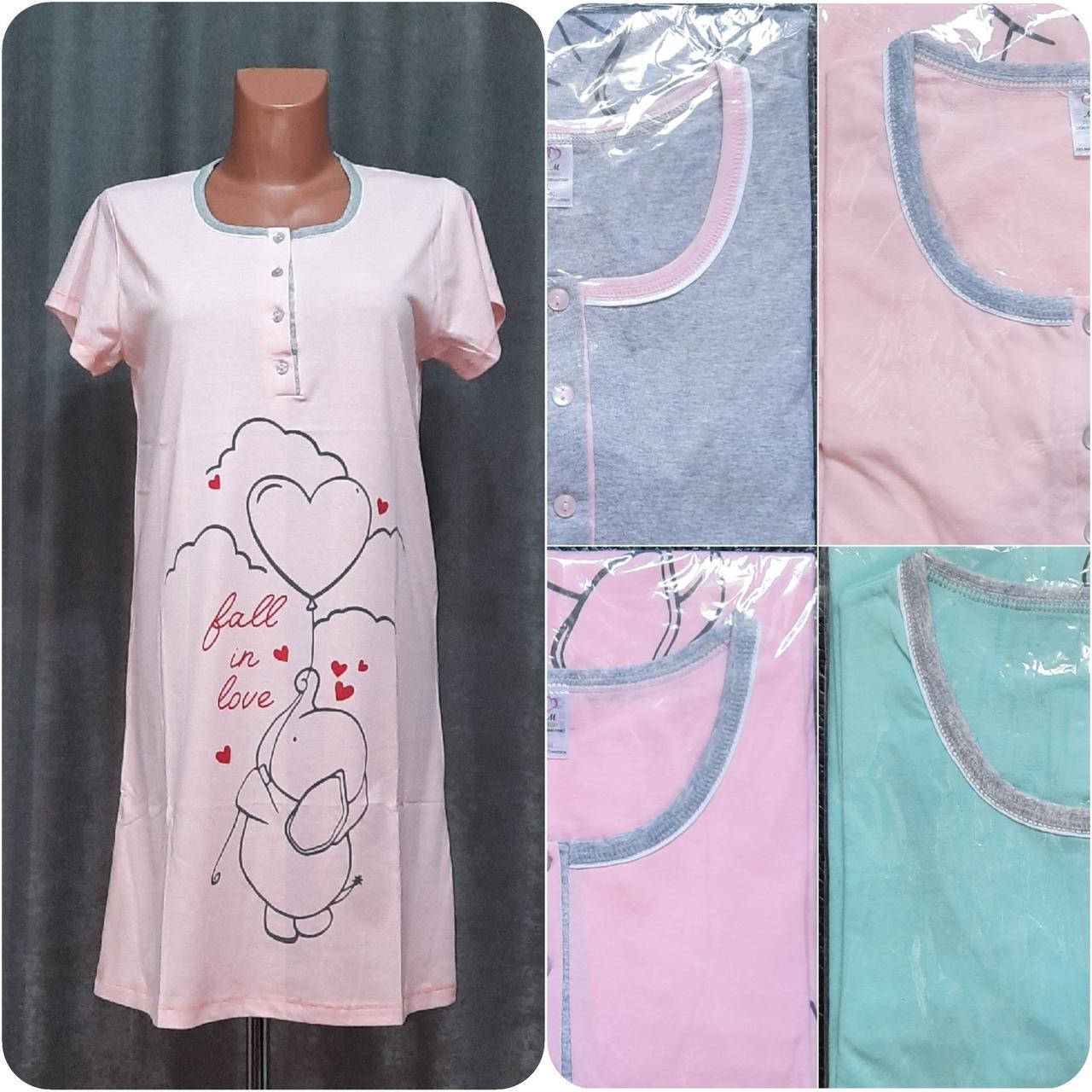 

Ночная рубашка, туника, M,L,XL от 44 до 50р., 100% Хлопок, Турция. 48/50, Серый