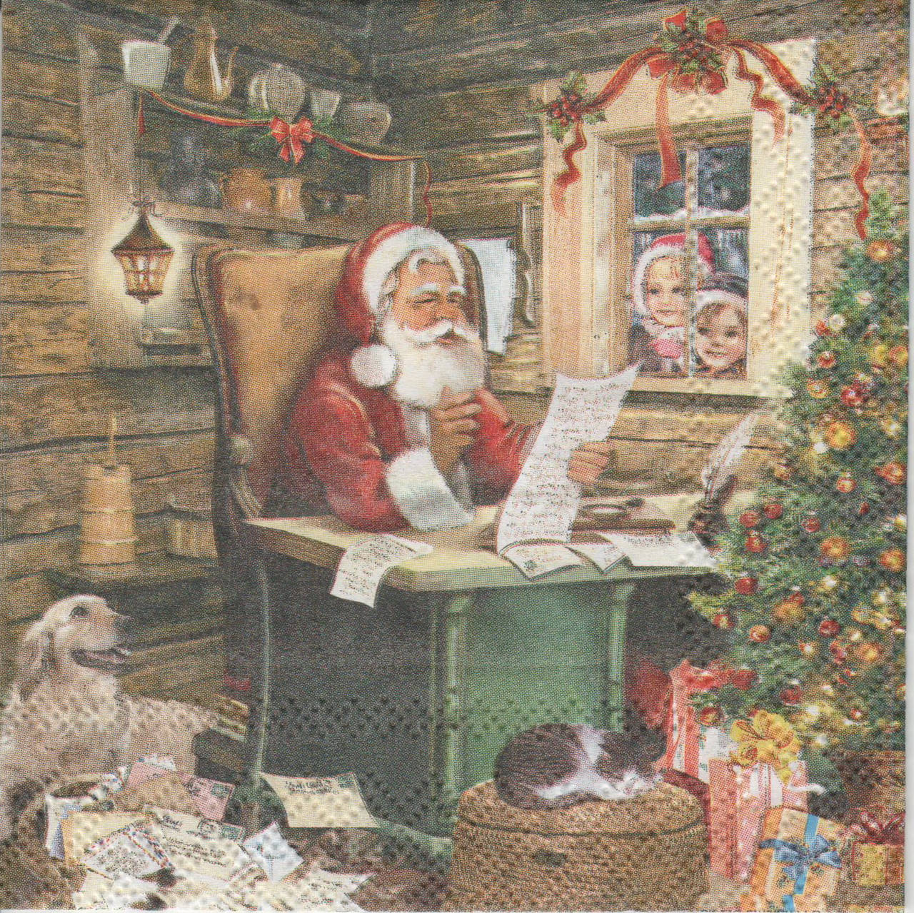 

Салфетки бумажные, Разные цвета