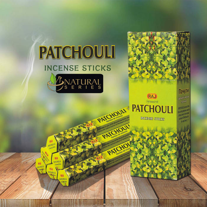 

Аромапалочки благовония RAJ PATCHOULI (шестигранник) Пачули