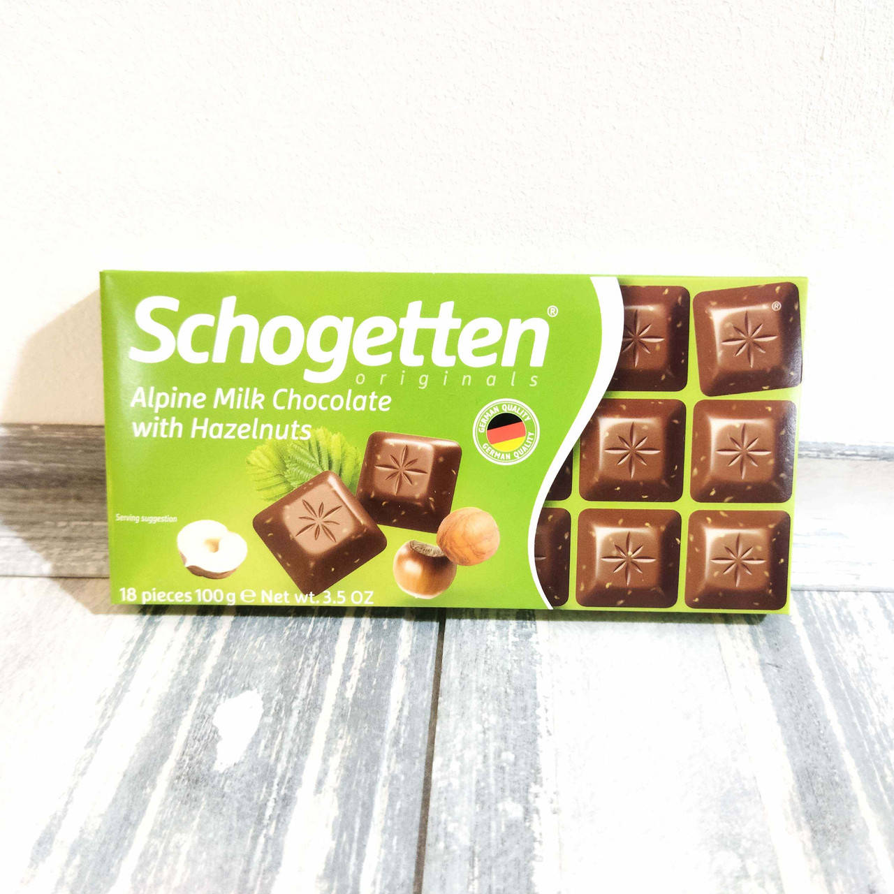

Молочный шоколад Schogetten Alpine Milk Chocolate with Hazelnuts лесной орех, 100 г