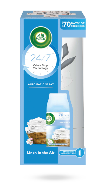 

Автоматический освежитель воздуха Air Wick Freshmatic Life Scents + сменный блок Воздушная свежесть 250 мл