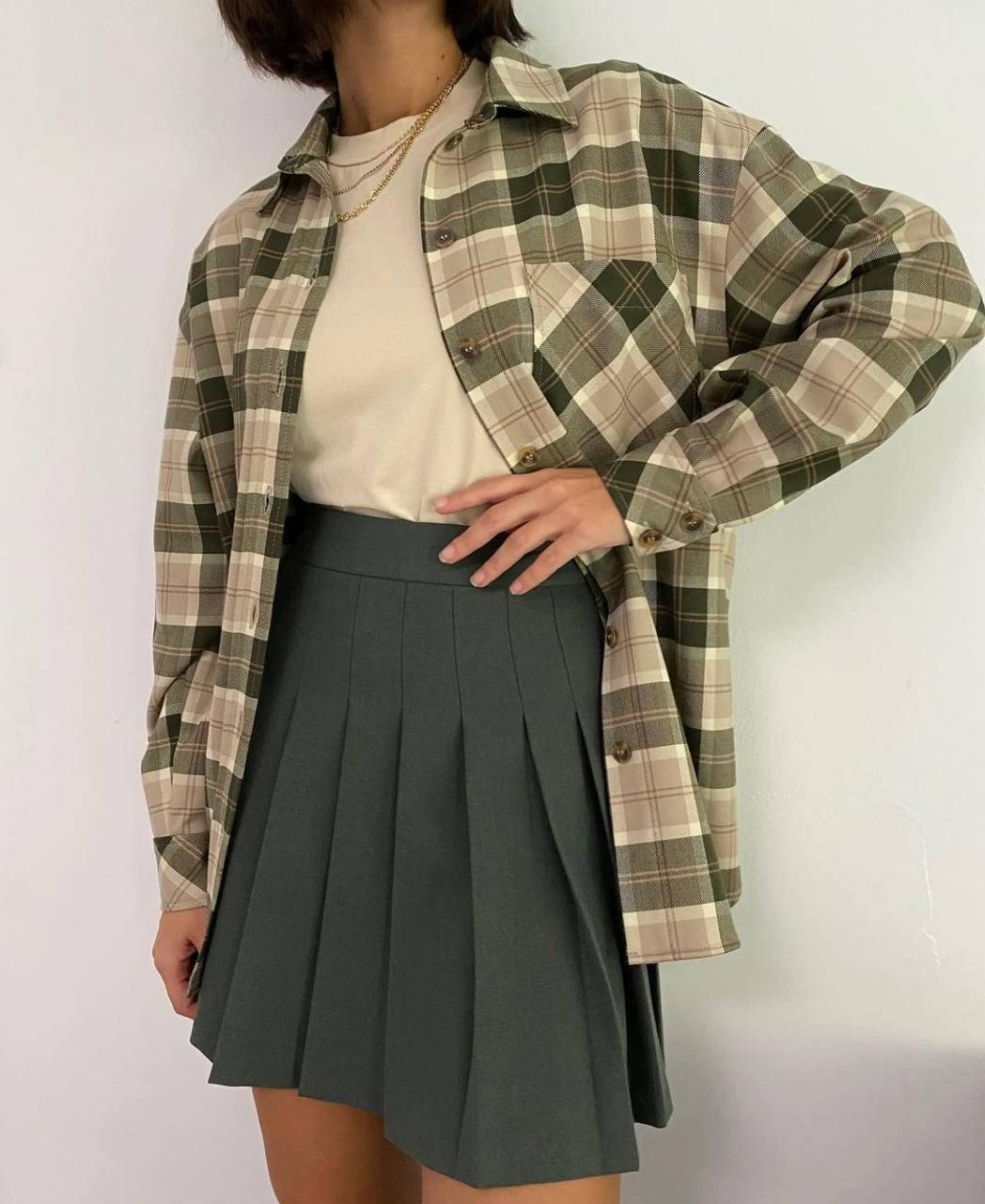 

Женская мини юбка плисе, Черный