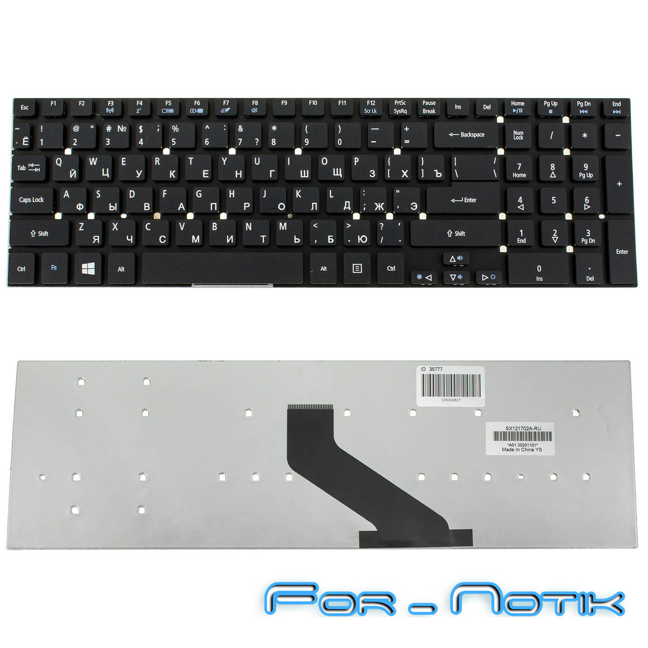 

Клавиатура Acer Aspire V5-561G V5-561P V5-561PG Extensa 2509 2510 2510G TravelMate P255 P256 P273 P276, Черный