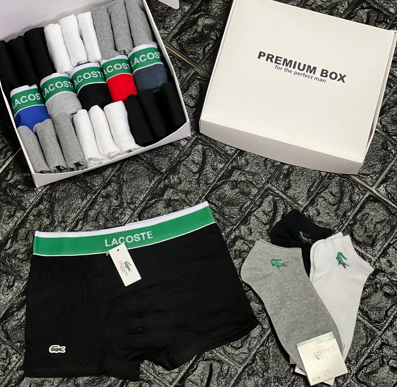 

Premium Box Big Комплект: трусы 5 штук + носки 18 штук