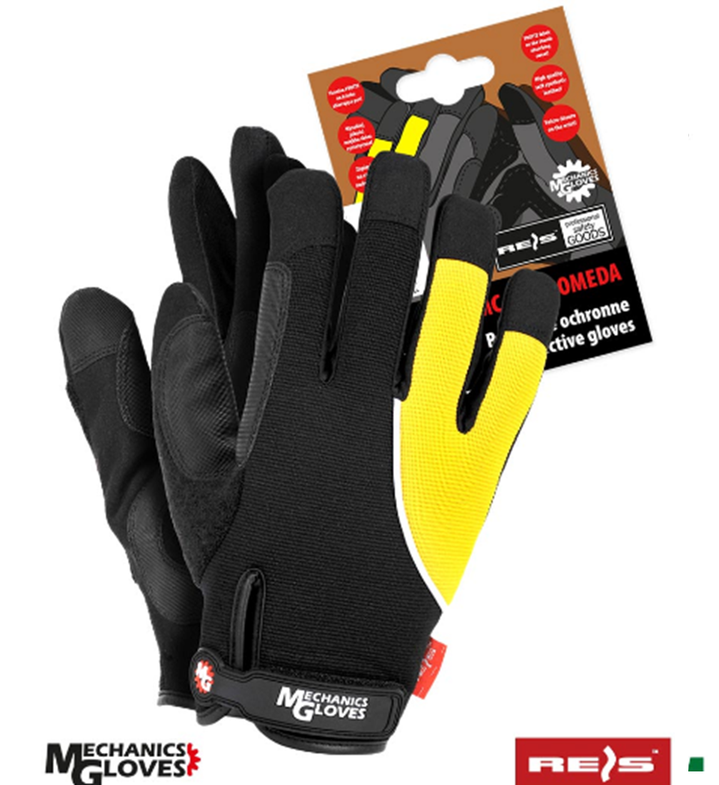 

Защитные перчатки из кожи и ткани REIS RMC-ANDROMEDA