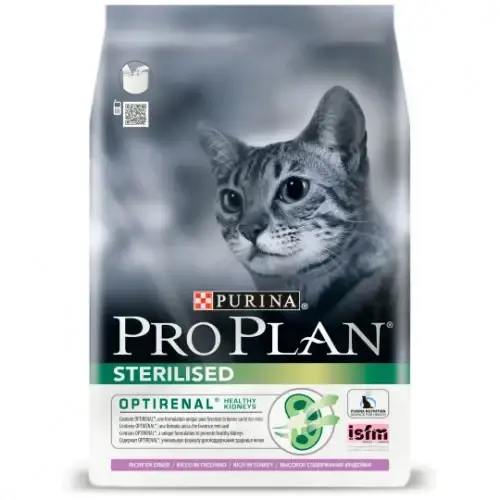 

Сухой корм Purina Pro Plan Cat Sterilised Turkey для стерилизованных кошек, с индейкой, 400 г