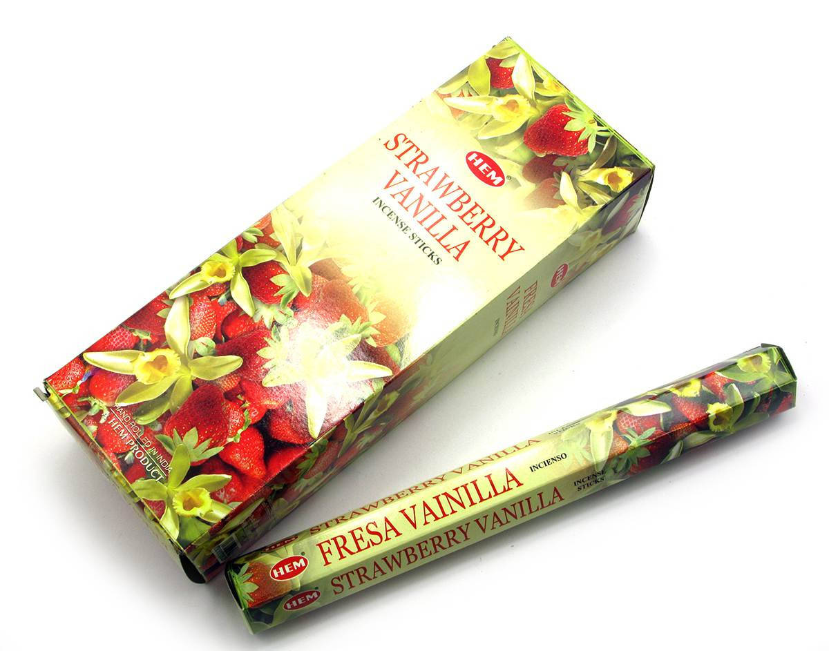 

Аромапалочки Hem Vanilla Strawberry (Ваниль с клубникой) шестигранник (20 палочек/уп)