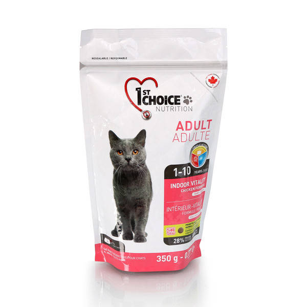 

Сухой корм 1st Choice Adult Cat Indoor Vitality с курицей для домашних котов, 2,72 кг