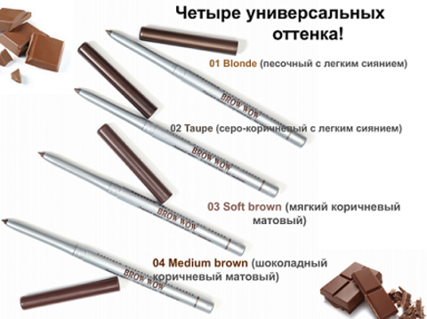 

Механічний олівець для брів BROW WOW
