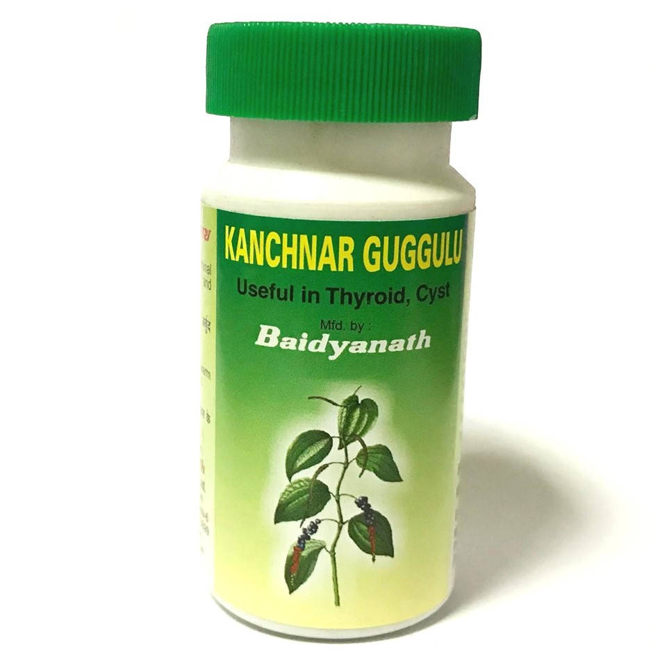 

Канчнар гуггул, 80 таб. Байдьянатх, Kanchnar Guggul Baidyanath, для лимфатической системы и оздоровления всего