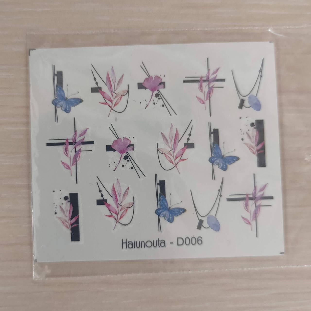 

Водные наклейки слайдеры Бабочки D006, Разные цвета