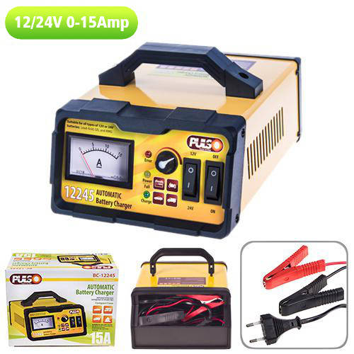 

Зарядное устройство PULSO BC-12245 12-24V/0-15A/10-190AHR/LED-стрел индик для аккумулятора авто