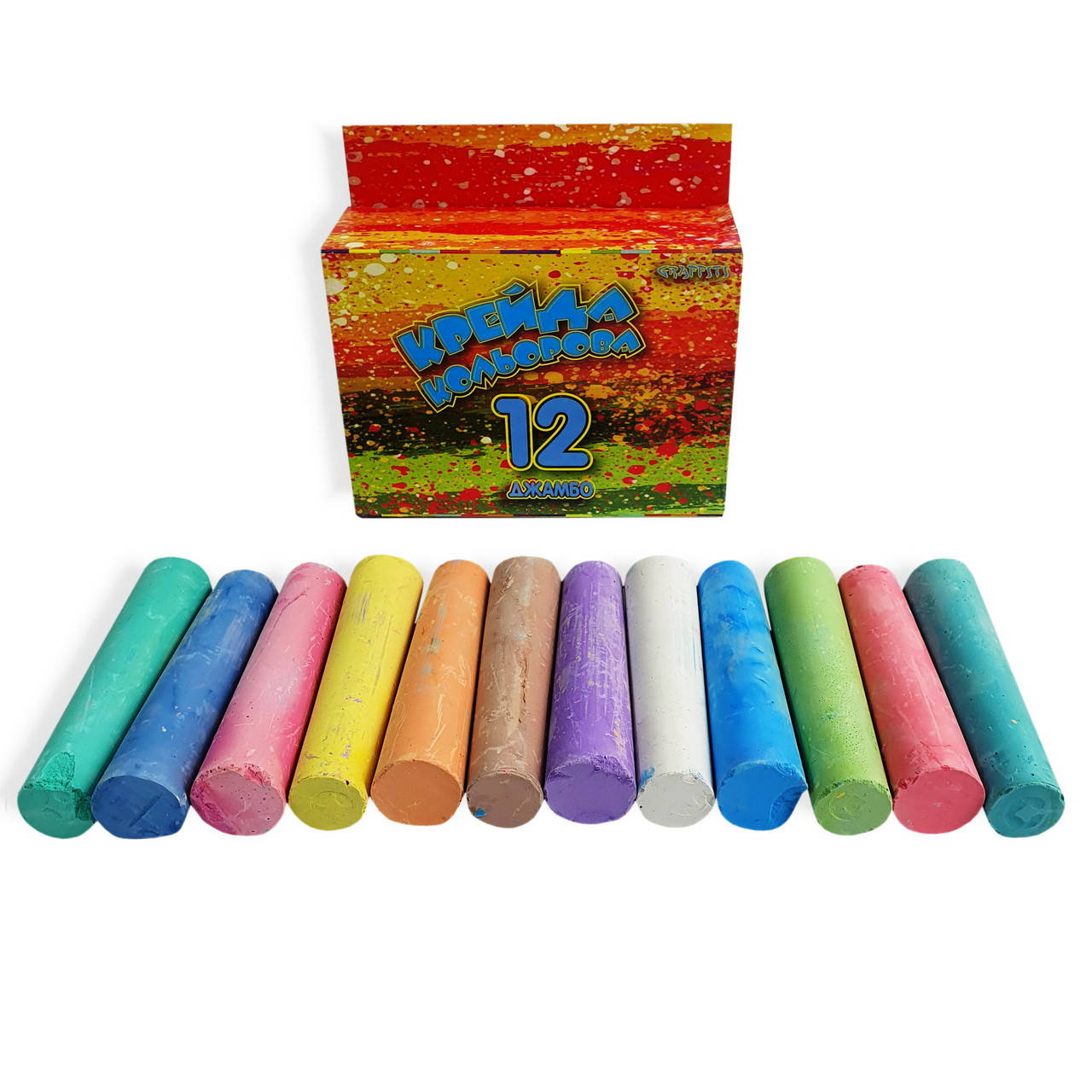 

Мел цветной Джамбо-12 4820077480 460 (8), Разные цвета