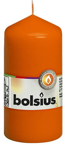 

Свеча цилиндр оранжевая Bolsius 12 см (60/120-020Б), Оранжевый