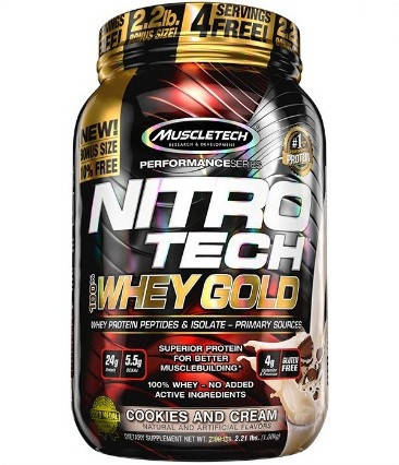 

Протеин MuscleTech - Nitro Tech 100% Whey Gold - 1000 г