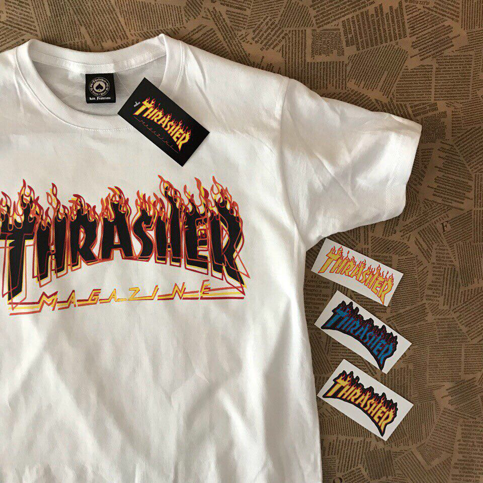 

Thrasher Magazine • Футболка белая мужская • Бирка топовая