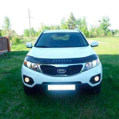 

Дефлектор капота мухобойка Киа Соренто 2 Kia Sorento II 09-14 ВТ