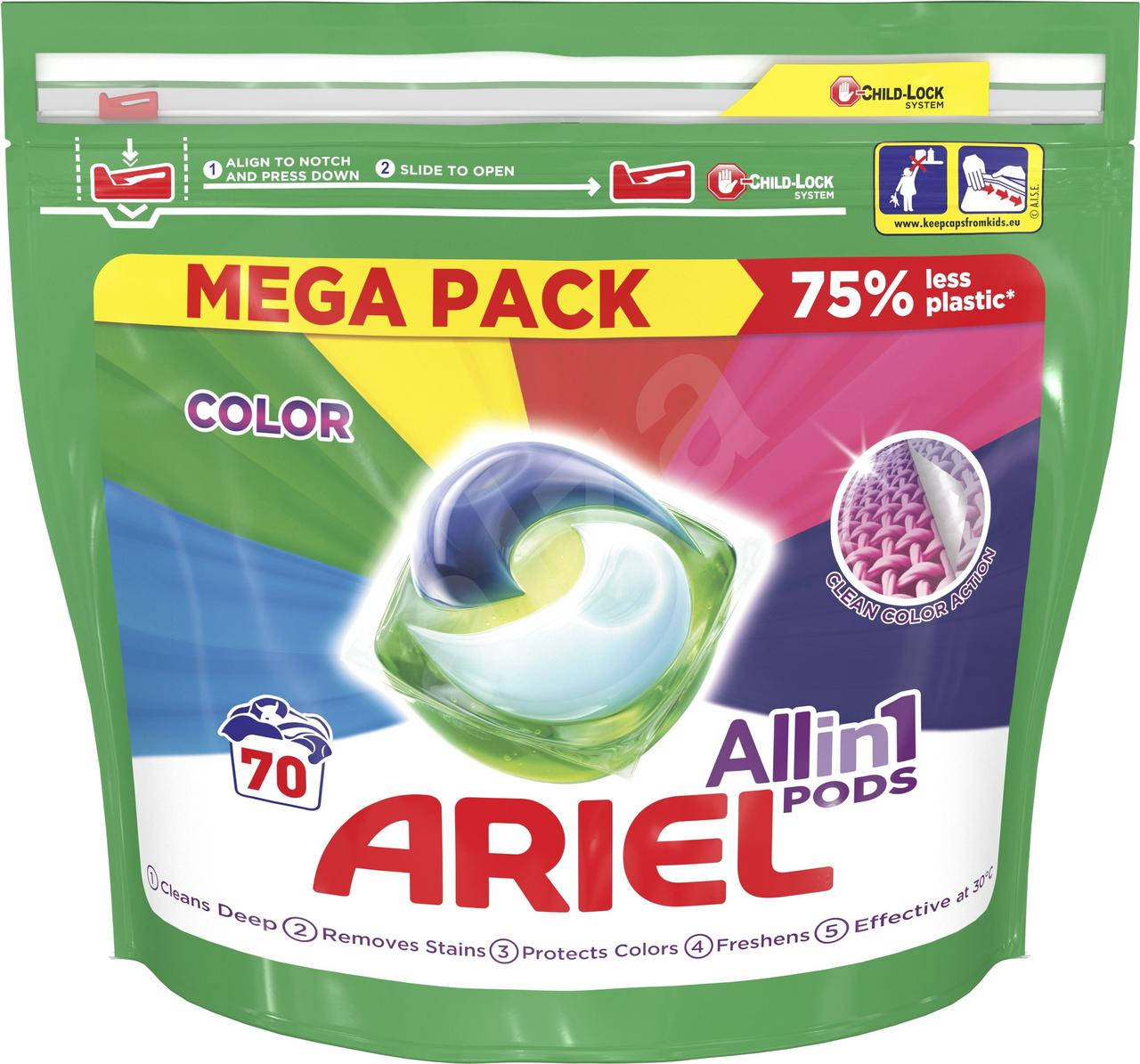 

Капсулы для стирки цветного белья Ariel Color Pods 3 в 1 70 шт