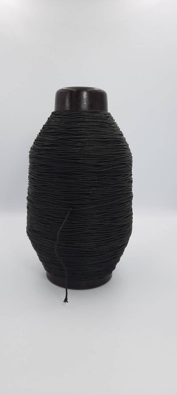 

Нитка черная капрон №187х3 (1.2 мм), Черный