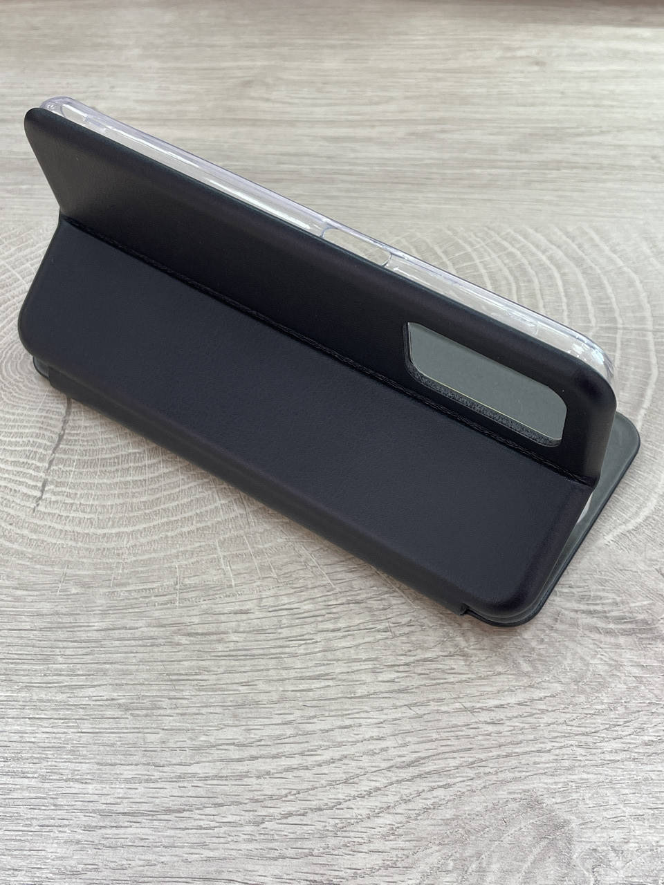 

Чехол книжка на Oppo A16 противоударный черный