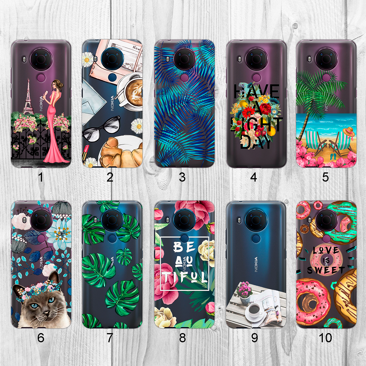 

Силиконовый чехол с рисунком для Nokia 5.4 (new collection)