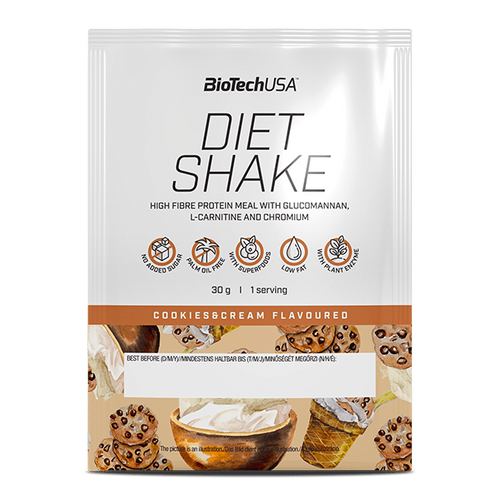 

Заменитель питания BioTeсhUSA Diet Shake 30 грамм Cookies & Cream