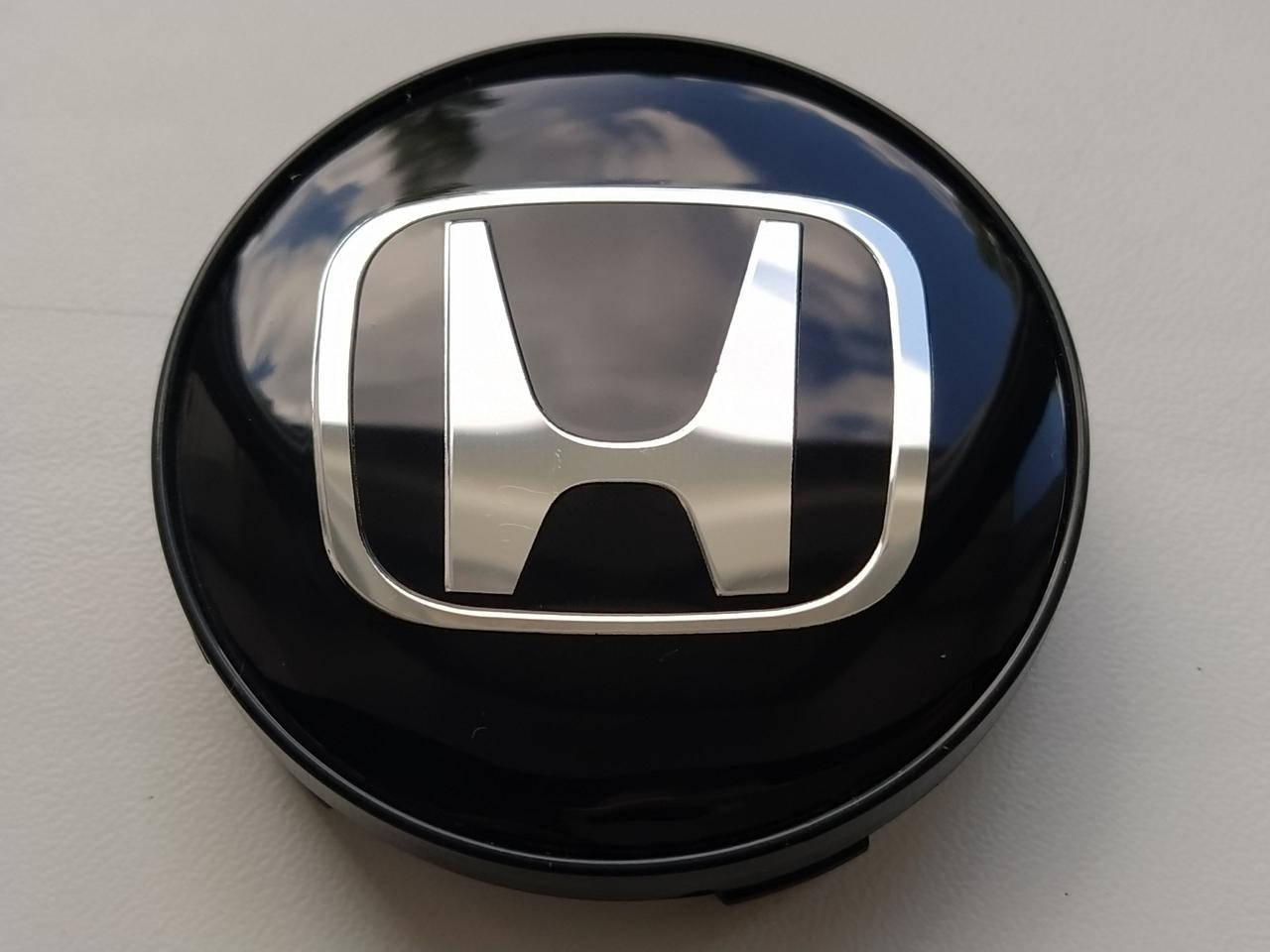 

Колпачки заглушки в литые диски Honda 60/56/10 мм. Черные/Хром