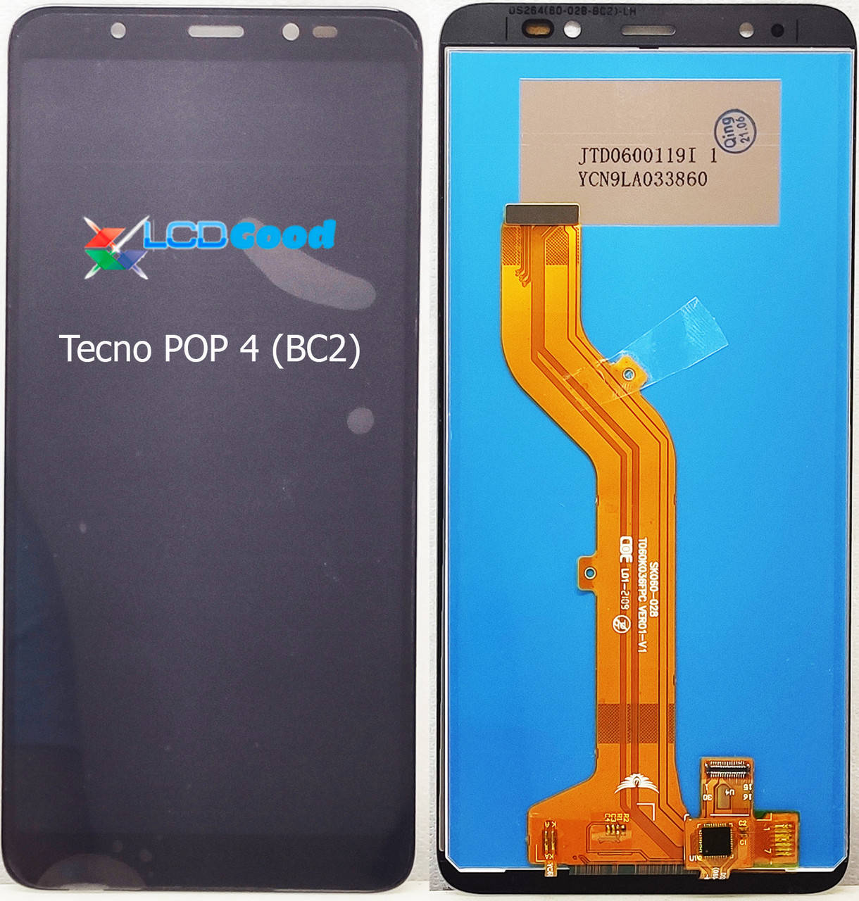 

Модуль ( дисплей + тачскрин ) Tecno POP 4 BC2 Чорний, Черный