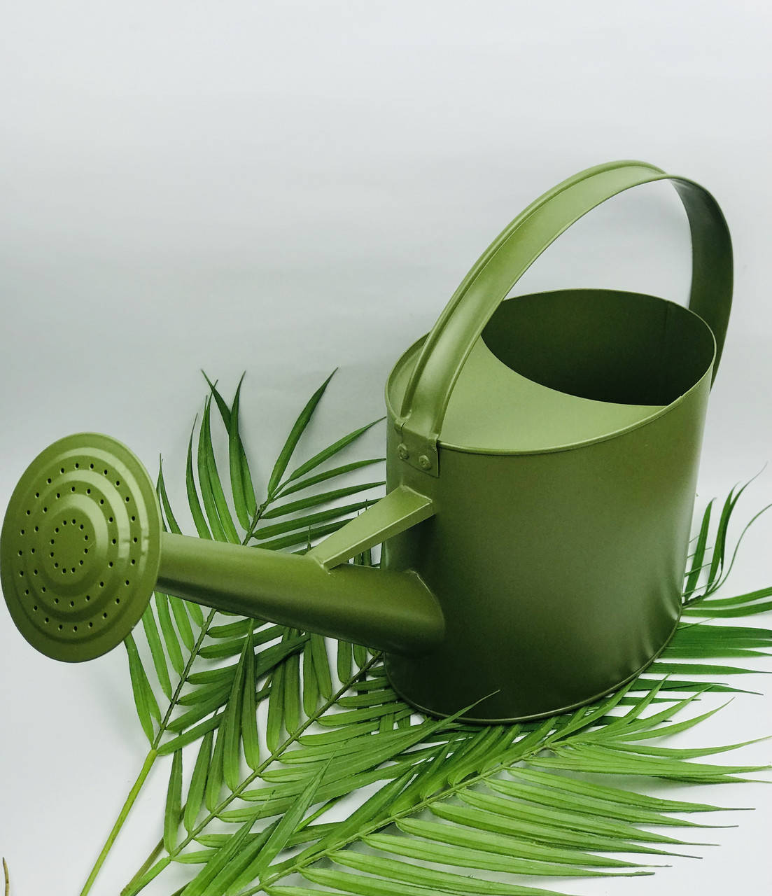 

Лейка металическая садовая, зеленая , 15*51*29 см