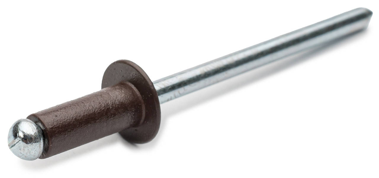 

Заклепка 3,2x8 мм. RAL 8017 отрывная с плоской головкой Al/St Rivettop