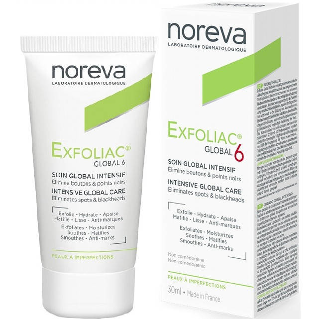 

Крем для проблемной кожи лица Норева Эксфолиак Noreva Exfoliac Global 6 Severe Imperfections Cream 30мл
