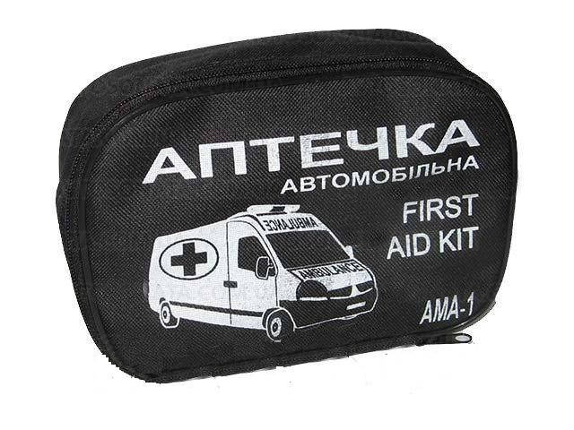 

Аптечка автомобильная АМА-1 First Aid Kit минимум (черная сумка)