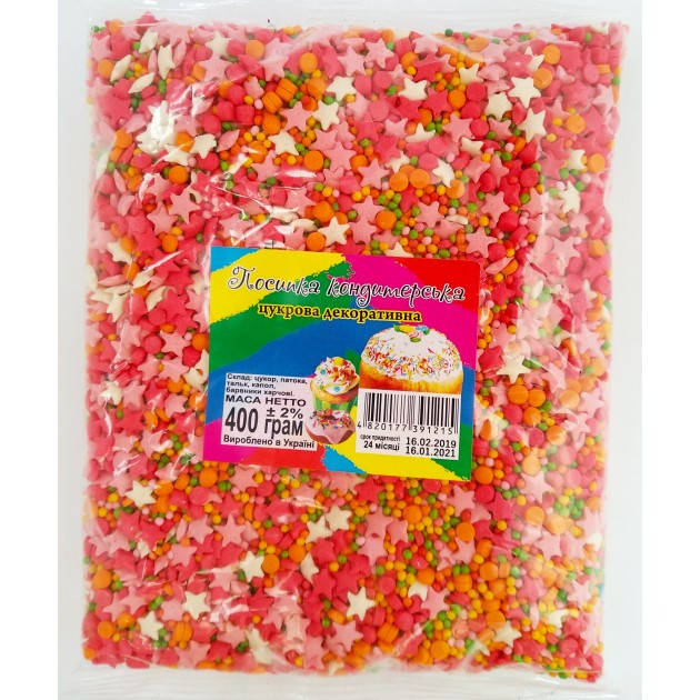 

Посыпка кондитерская микс 400 г