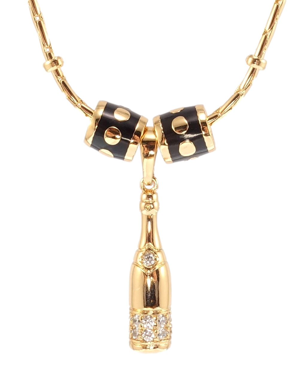 

Подвеска на цепочке Xuping Позолота 18K "Шампанское" длина 44см х 2мм