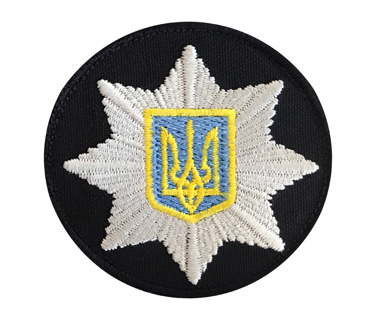 

Кокарда Полиция 6 см, Черный, на липучке