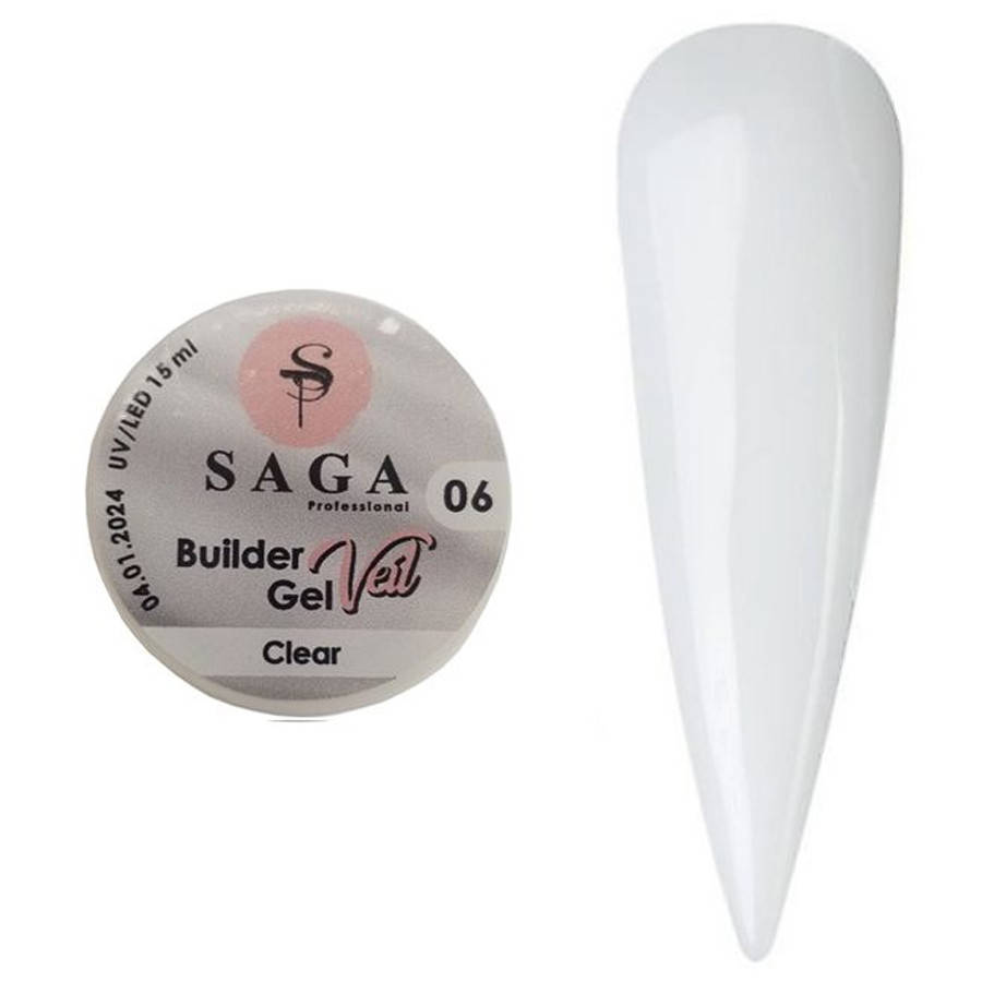 

Гель для наращивания SAGA Builder Gel Veil, Clear №6 (прозрачный)