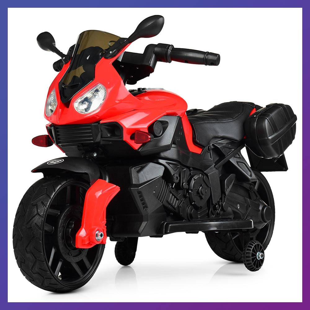 

Детский электро мотоцикл на аккумуляторе BMW M 4080 для детей 3-8 лет красный