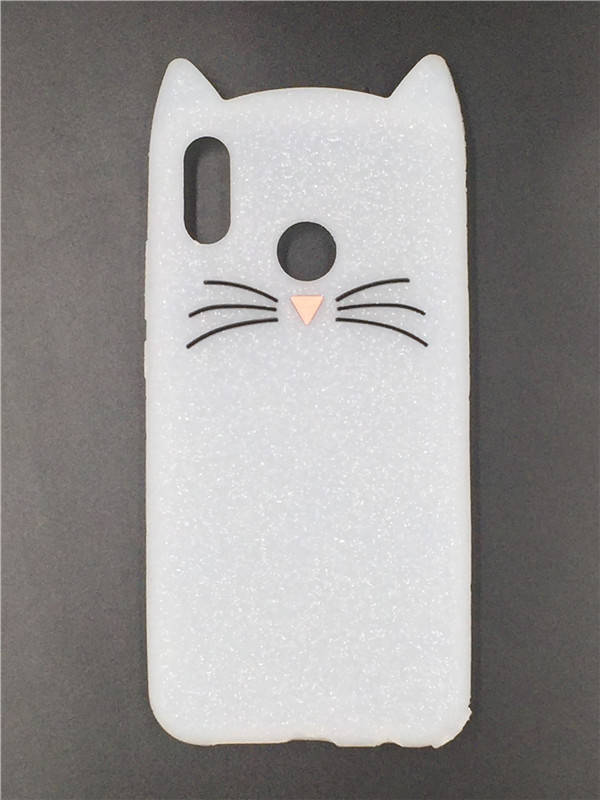 

Резиновый 3D чехол для Xiaomi Redmi Note 6 Pro Усики (3 цвета), Черный