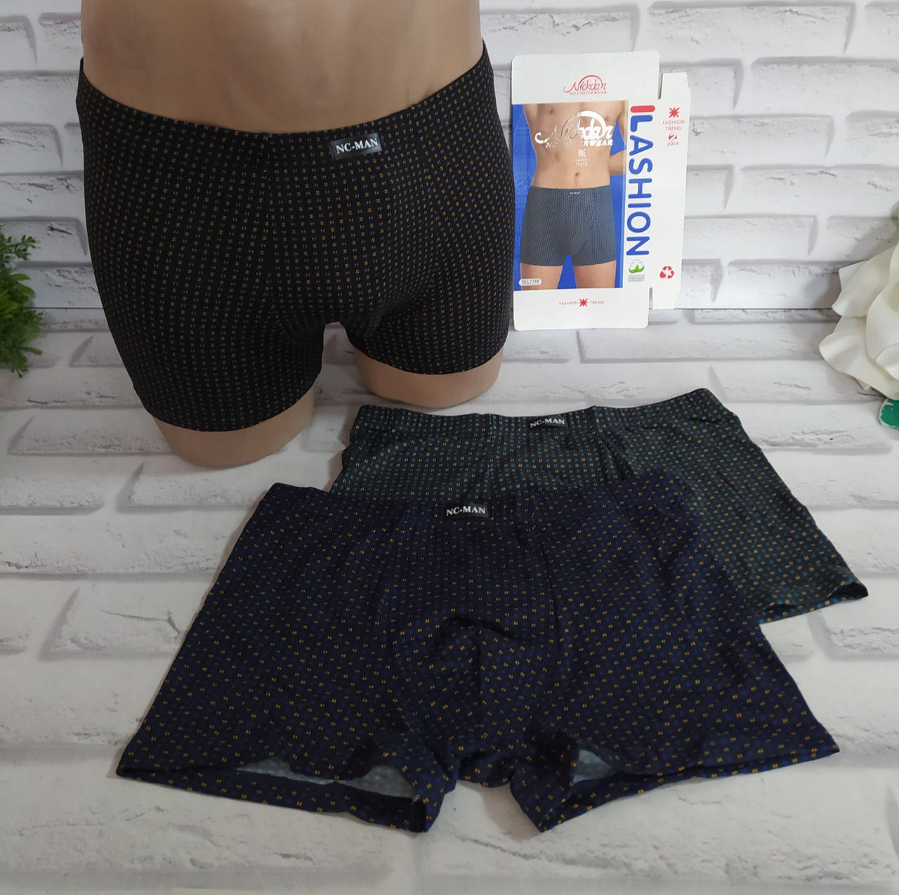 

Трусы мужские XL (48-50 раз) боксеры NC-MAN (7749), Разные цвета